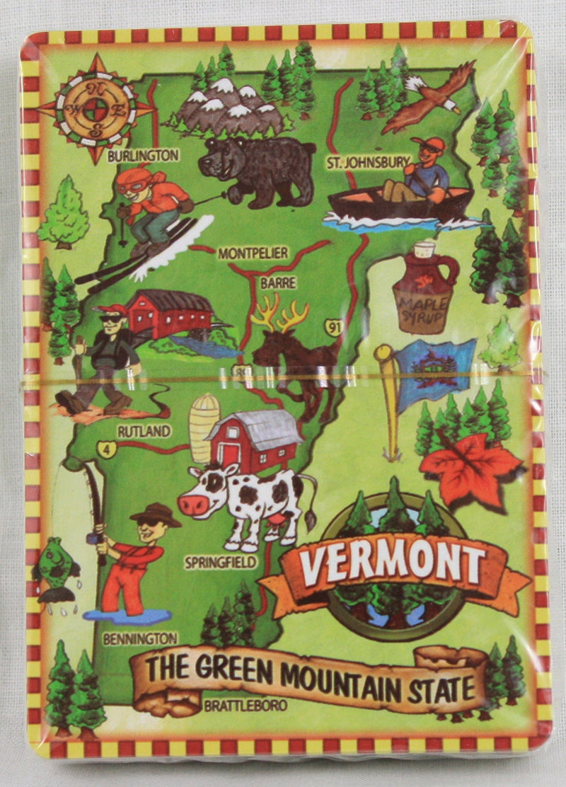 Vermont Map Playing Cards - Shelburne Country Store
