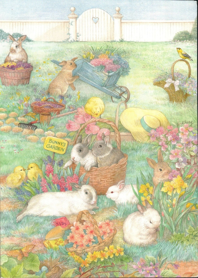 Easter Card - Bunny's Garden - Shelburne Country Store