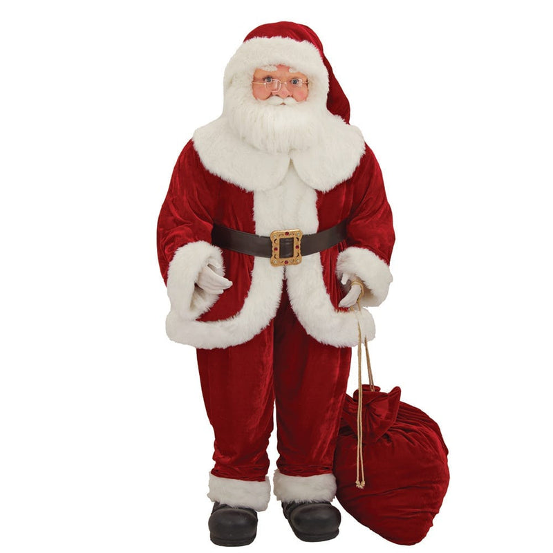 KSA Kringles Santa With Bag - 68 Inches tall! - Shelburne Country Store