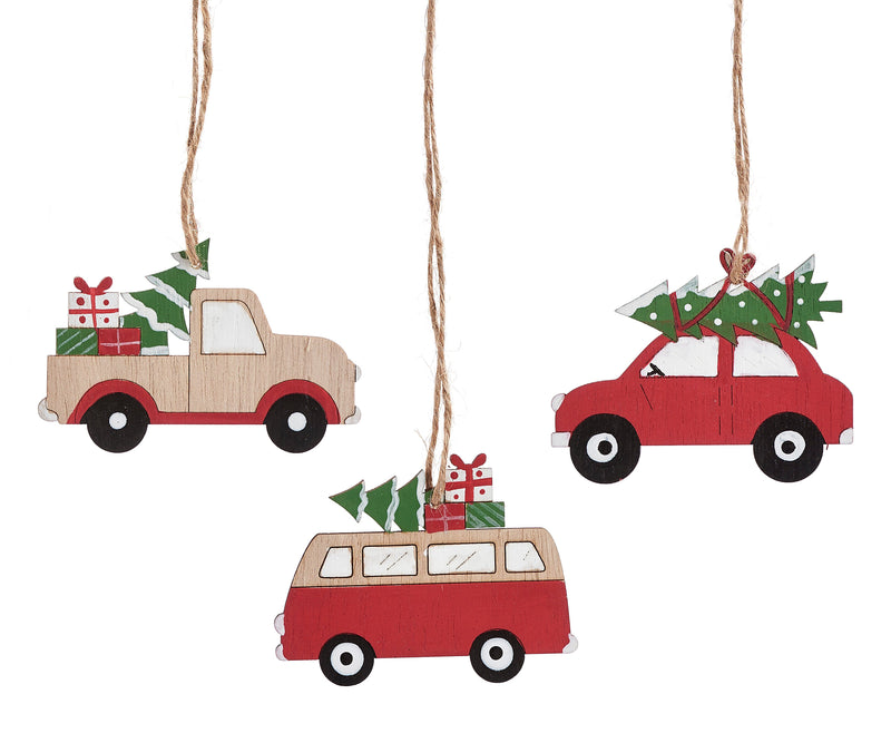Boxed Vehicle Ornaments - 3 Styles - Shelburne Country Store