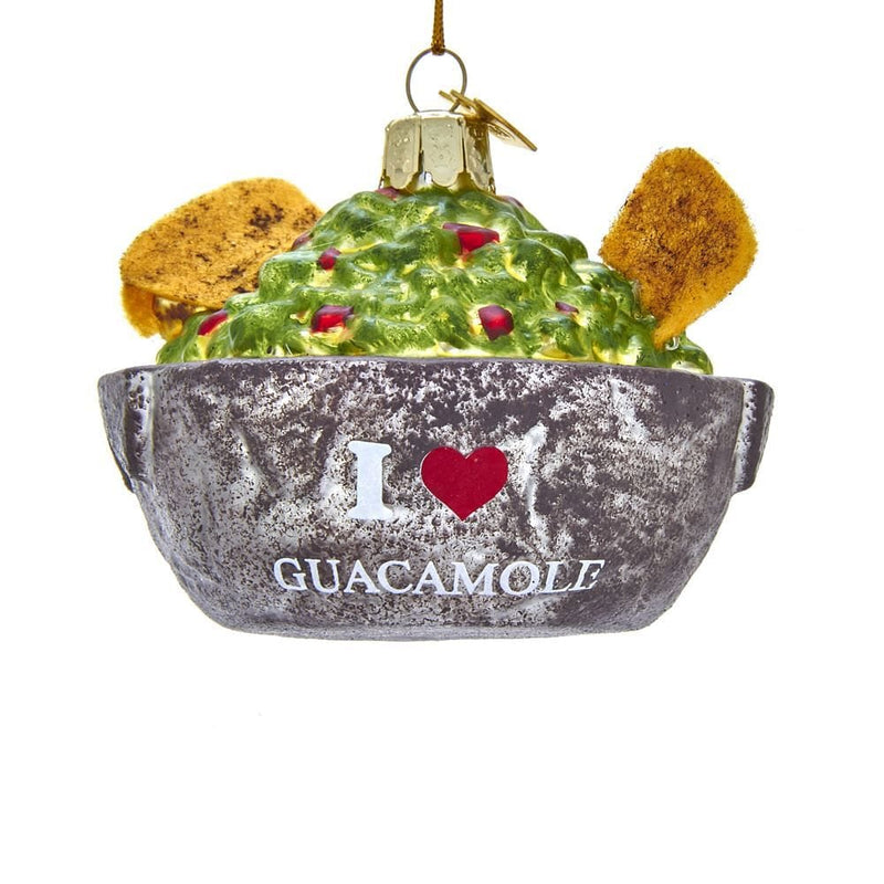 Noble Gems "I Love Guacamole" Bowl Glass Ornament - Shelburne Country Store