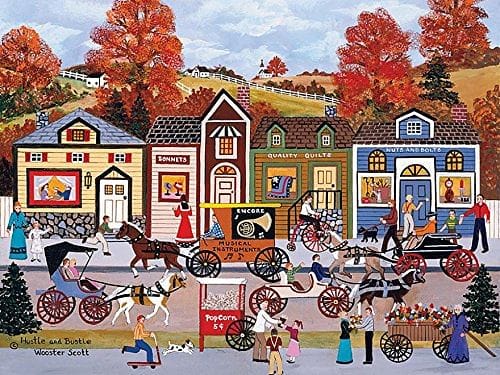 Jane Wooster Scott Hustle and Bustle  Puzzle 300 Piece - Shelburne Country Store