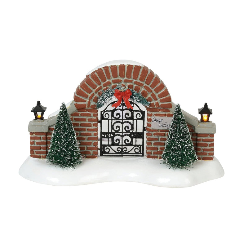 Snow Village Gate - Shelburne Country Store