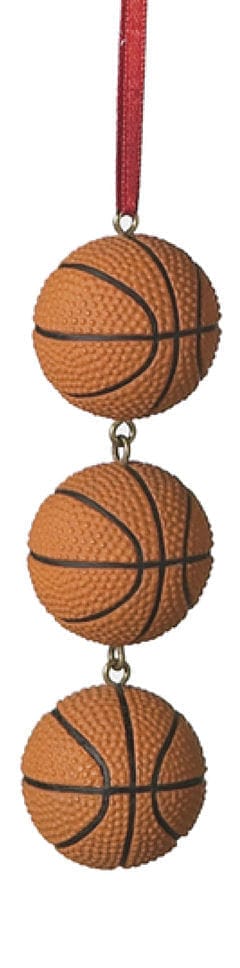 Sports Ball Swag Ornament -  Basketball - Shelburne Country Store
