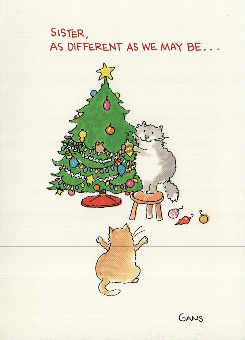 Cats Christmas Tree card - Shelburne Country Store