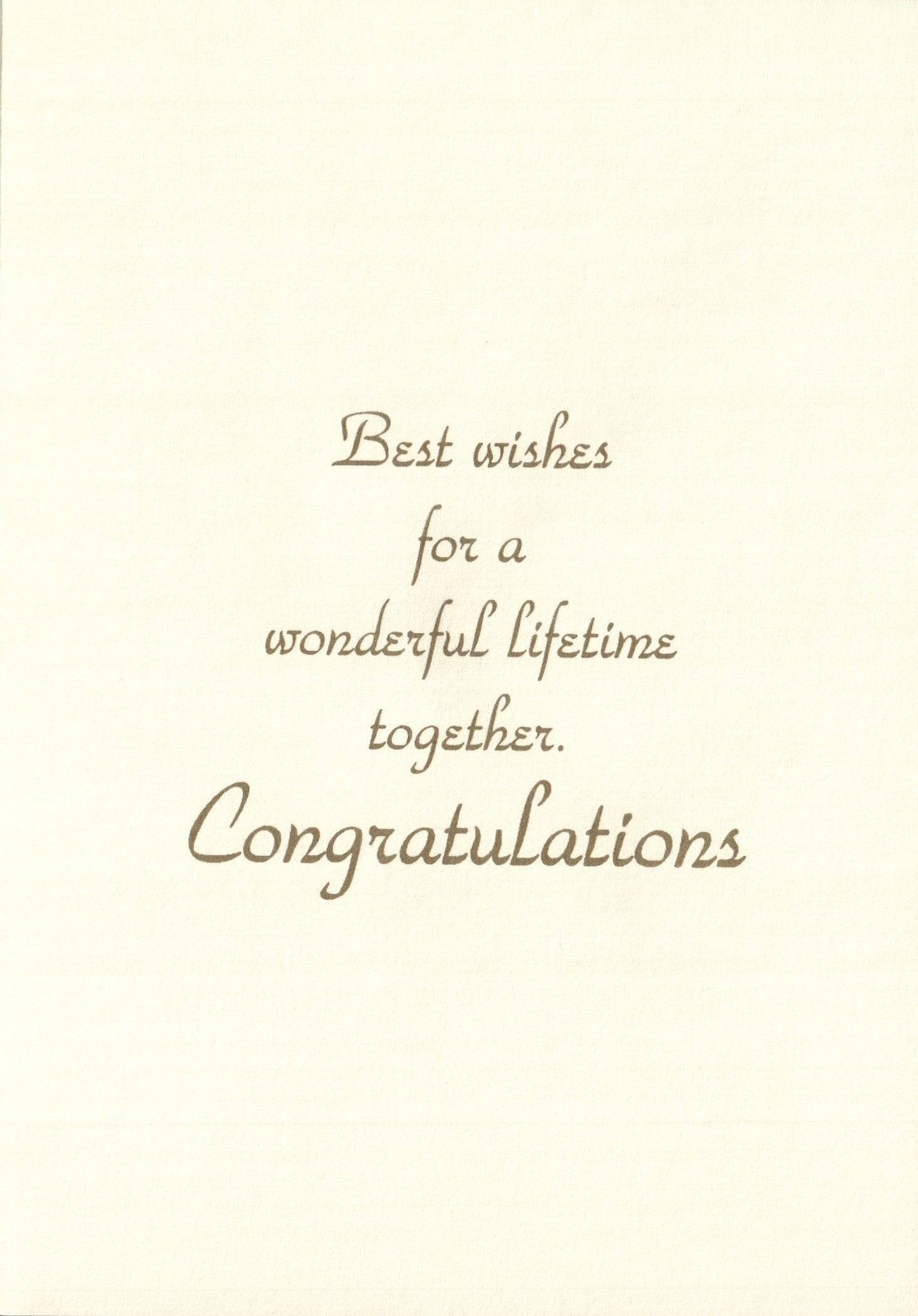 Wedding Card - Best Wishes For A Wonderful Lifetime - Shelburne Country Store