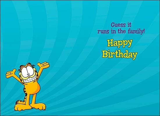 Garfield - Happy Birthday - Said to a Son - Shelburne Country Store