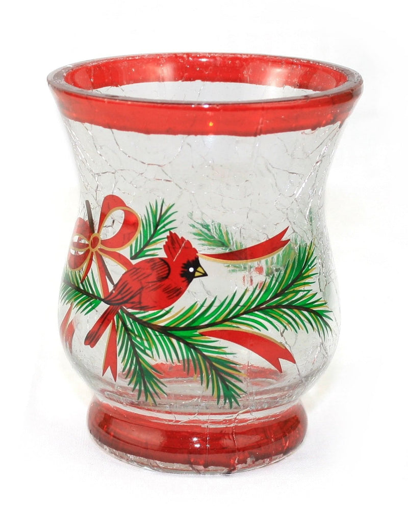 Glass Cardinal Candleholder - - Shelburne Country Store