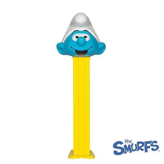 Pez Smurf Dispenser with 3 Candy Rolls - - Shelburne Country Store