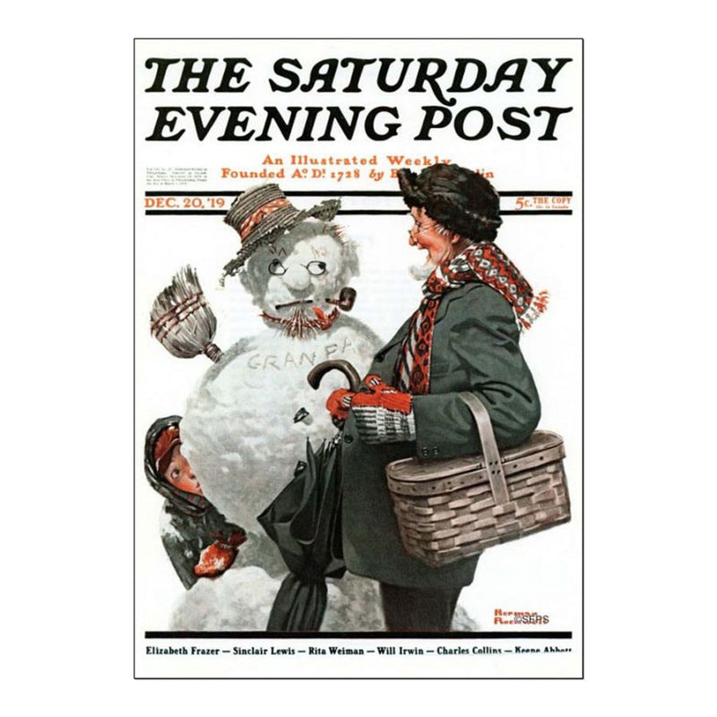 Norman Rockwell's Grandfather & Snowman - Shelburne Country Store