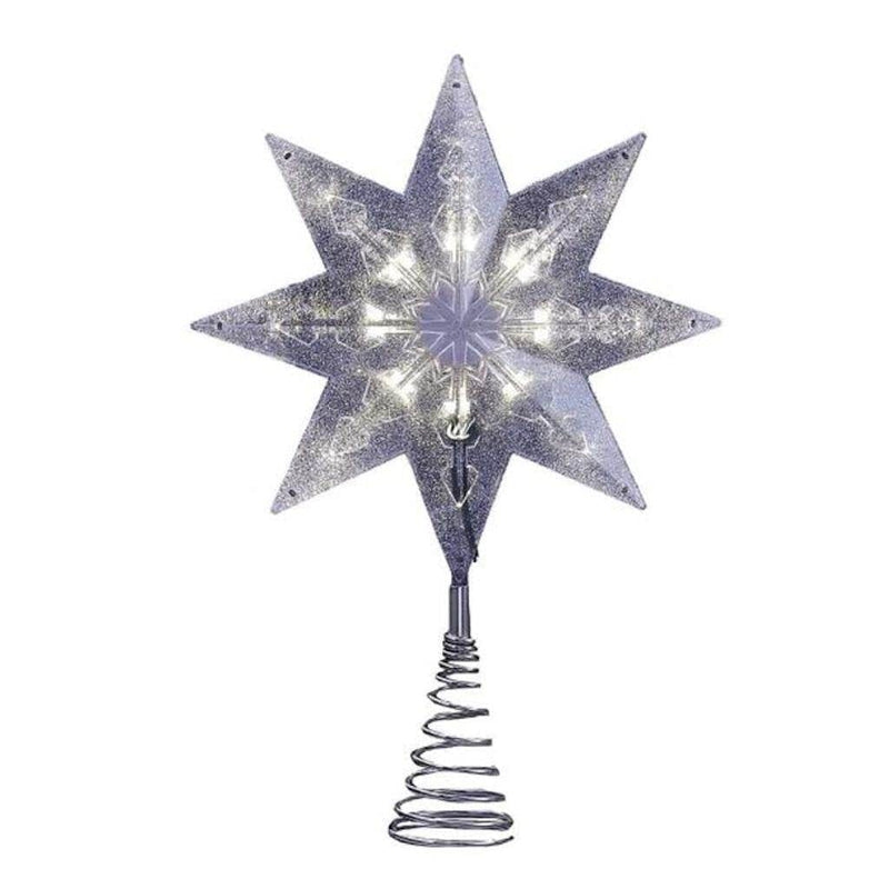11.5" LED 8 Point Silver Star - Shelburne Country Store