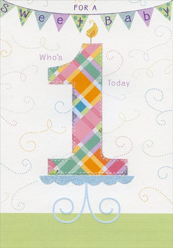 For A Sweet Baby That  Is One Today  Birthday Card - Shelburne Country Store