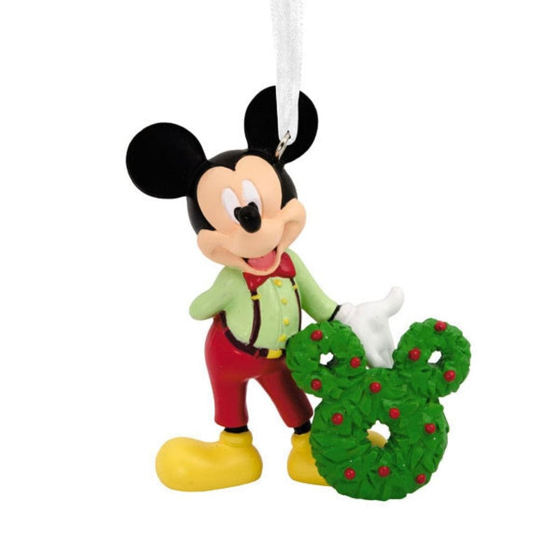 Hallmark Mickey Mouse with Wreath Ornament - Shelburne Country Store