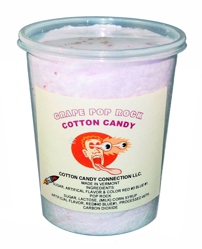 Grape Pop Rocks Cotton Candy - 1 Ounce Tub - Shelburne Country Store