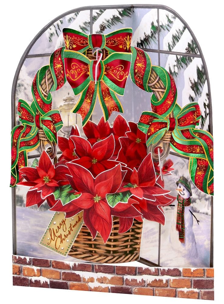 Poinsettia  Swing Card - Shelburne Country Store