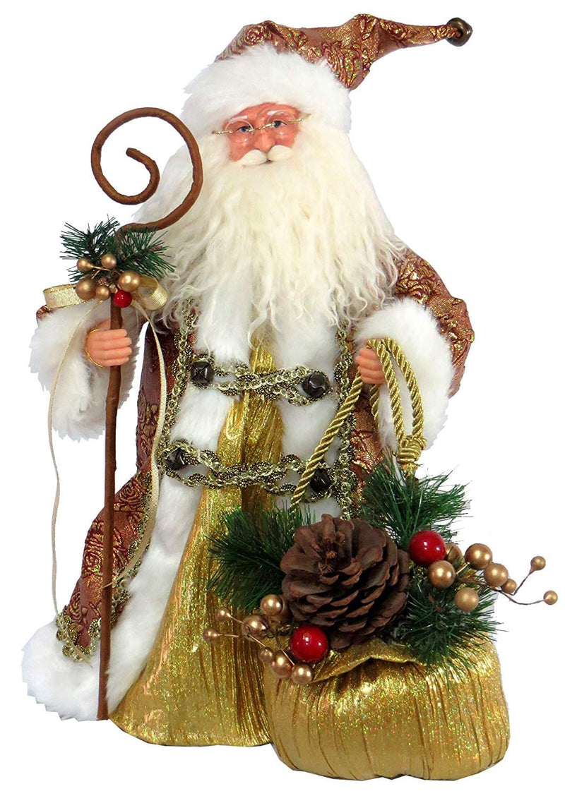 Copper and Gold Santa - 15 Inch - Shelburne Country Store