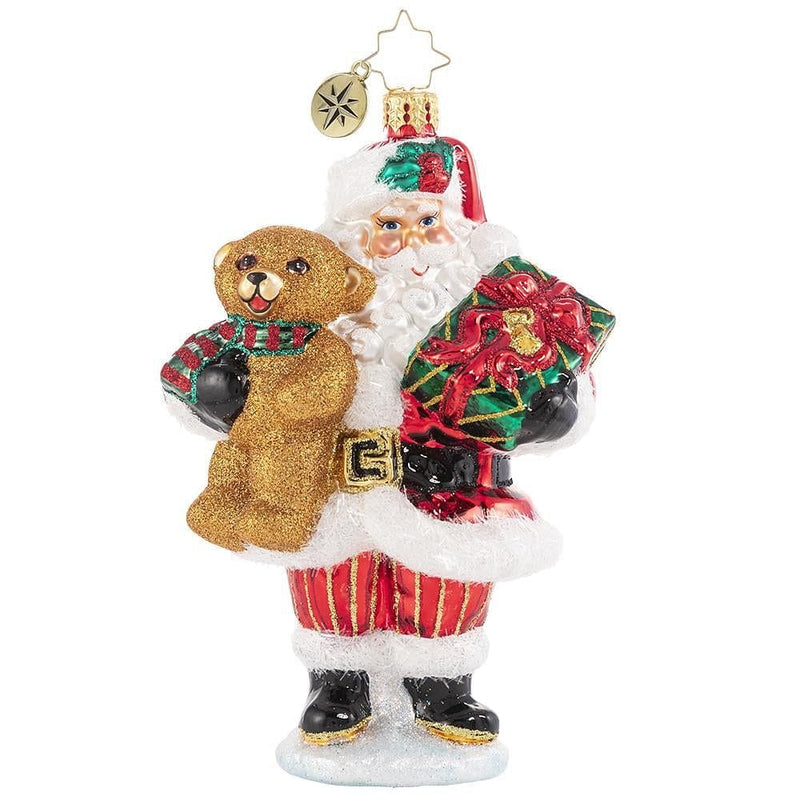 The Gift of Teddy - Santa Ornament - Shelburne Country Store