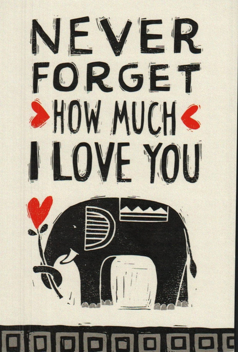 Never Forget How Much I Love You Valentine's Day Card - Shelburne Country Store