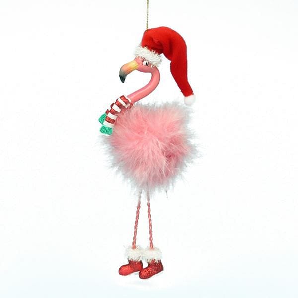 Flamingo With Dangle Legs Ornament - Shelburne Country Store