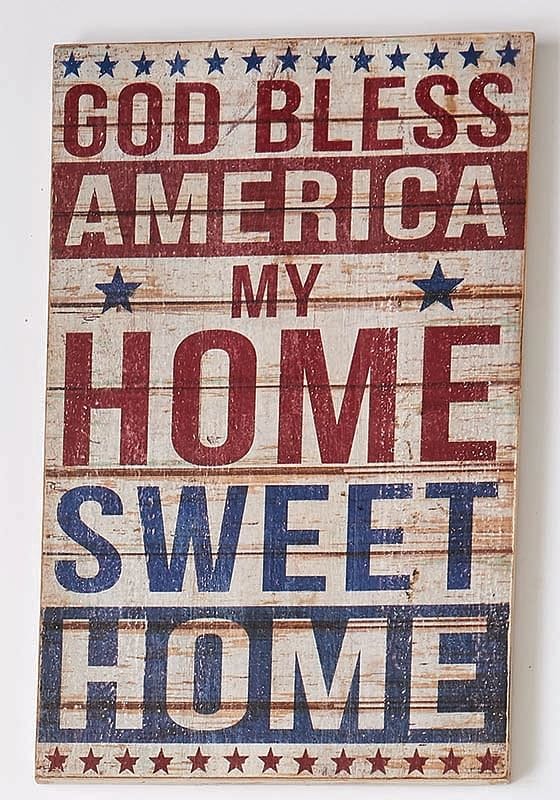 Home Sweet Home Distressed Wooden Sign - Shelburne Country Store