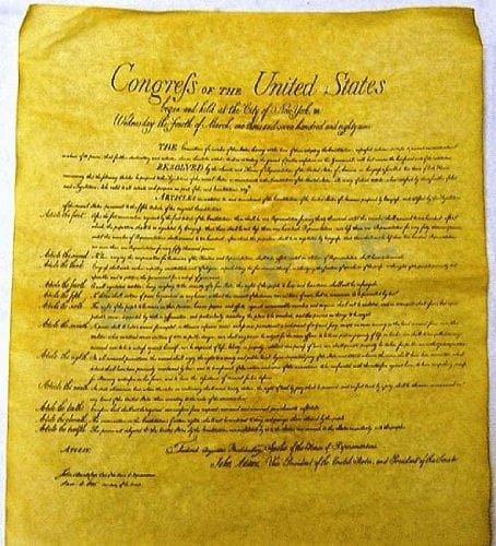 Bill Of Rights 1789 - 14"x16" - Shelburne Country Store
