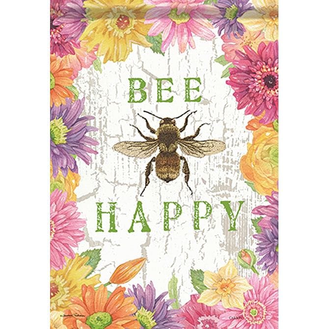 Bee Floral Large Flag - 28" x 40" - Shelburne Country Store