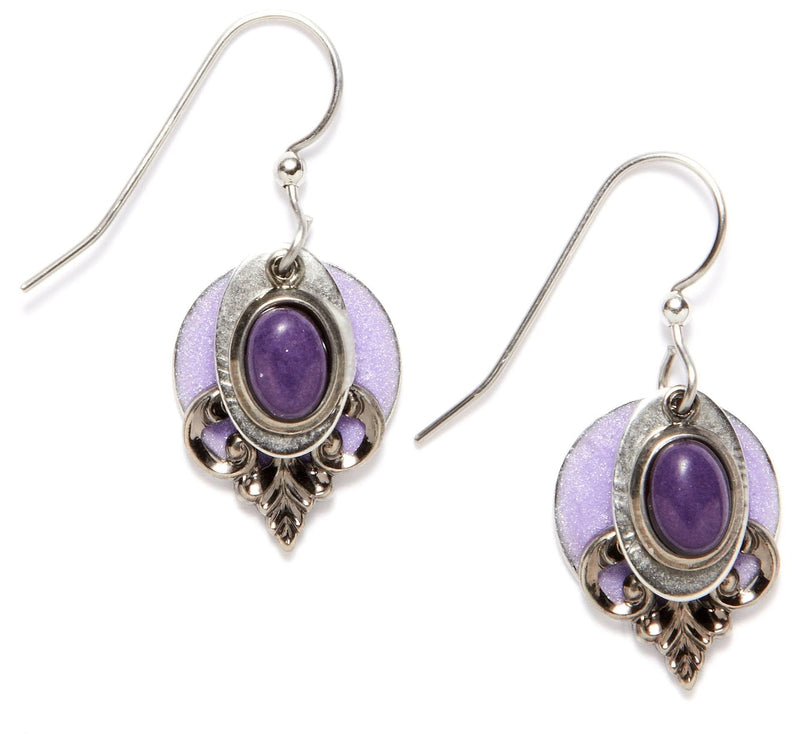 Purple Drop Earrings - Shelburne Country Store