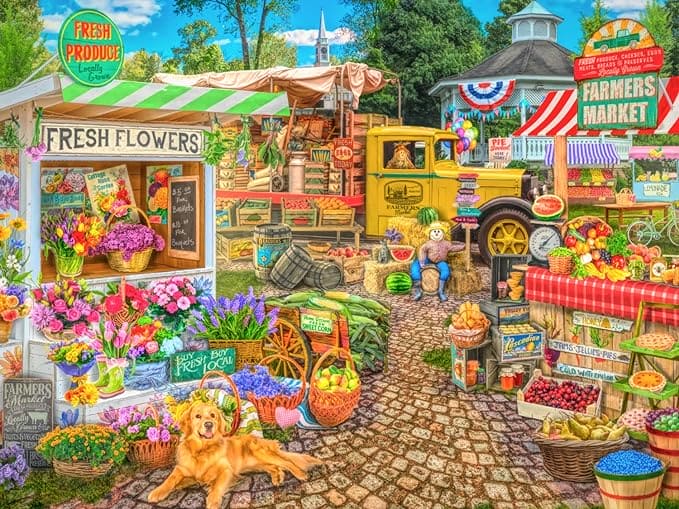 VCC Farmers Market Puzzle - 550 Piece - Shelburne Country Store