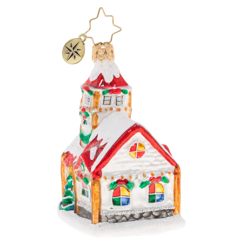 Christmas Chapel - little Gem Ornament - Shelburne Country Store