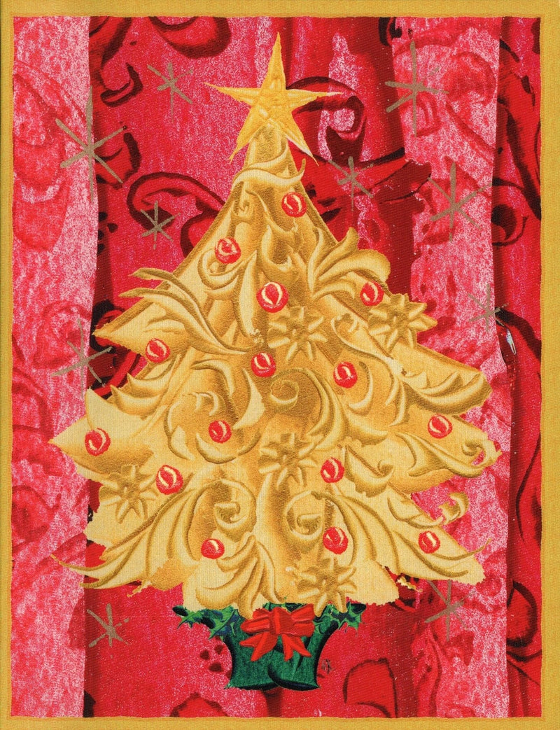 Christmas Card - Golden Tree - Shelburne Country Store