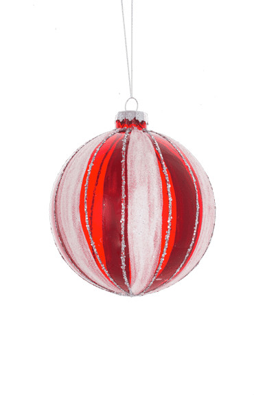 Peppermint Swirl Ornament - Round - Shelburne Country Store