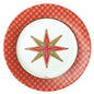 Caspari Jeweled Stars (White) - Dinner Plate - Shelburne Country Store