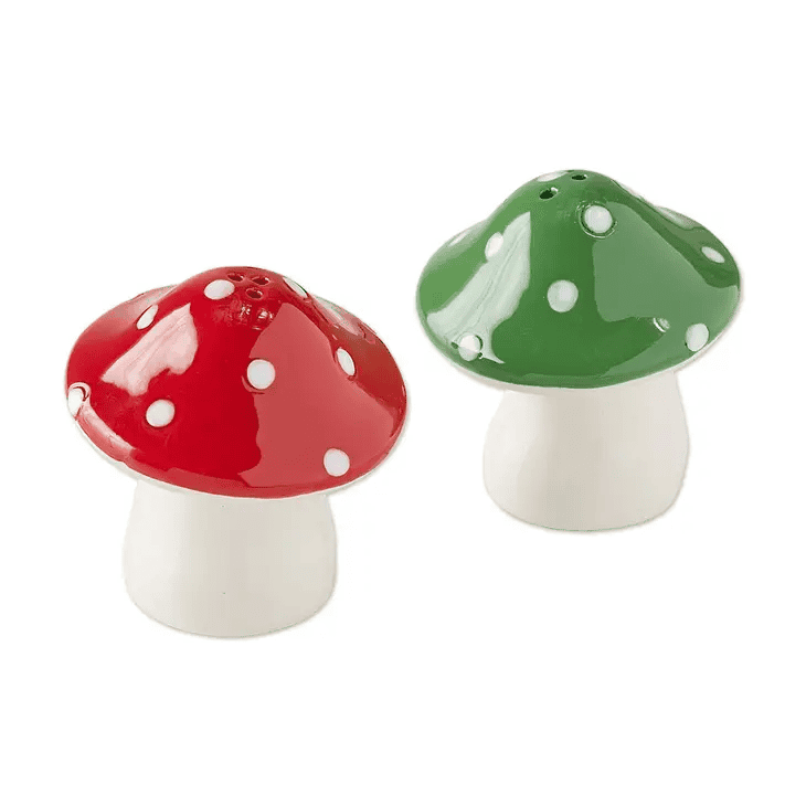 Ceramic Mushrooms Salt & Pepper Shakers - Shelburne Country Store