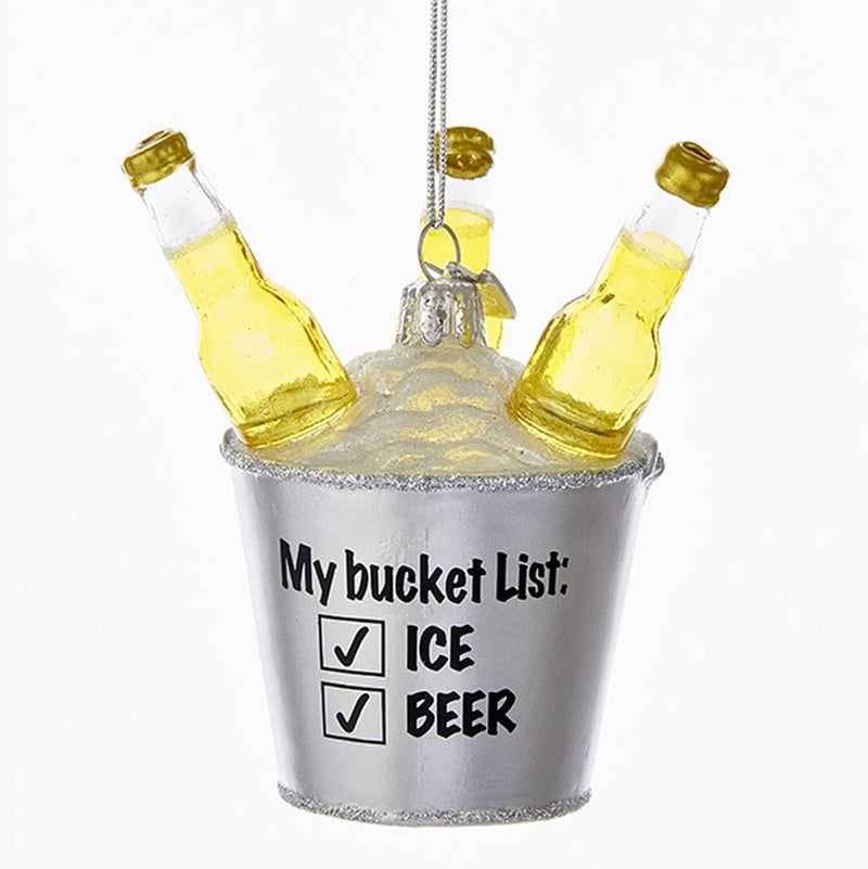 Noble Gems Beer Bucket List Glass Ornament - Shelburne Country Store