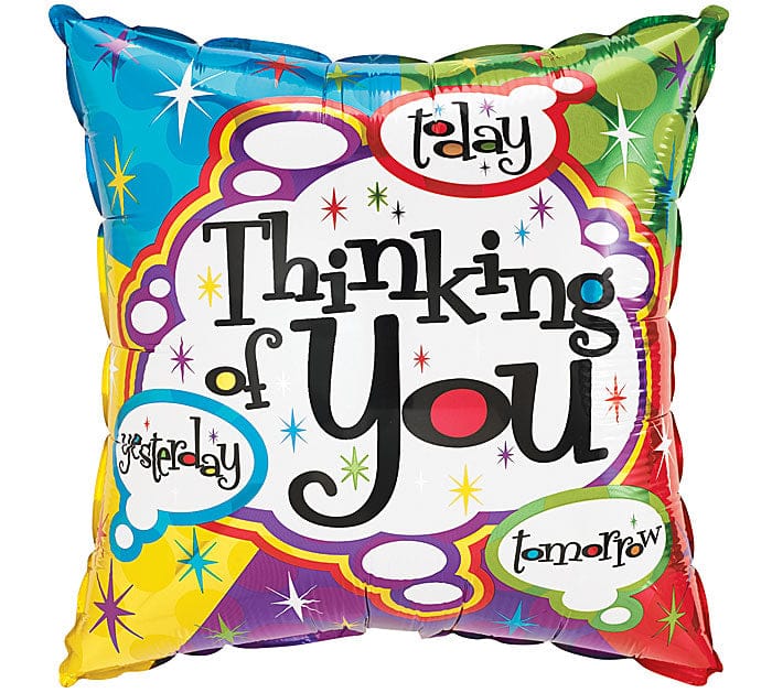 Thinking of You Foil Mylar Balloon - The Country Christmas Loft