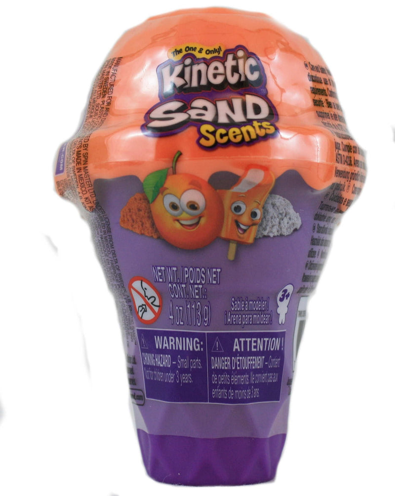 Kinetic Sand Scents - 4oz Ice Cream Cone - Orange & White - Shelburne Country Store