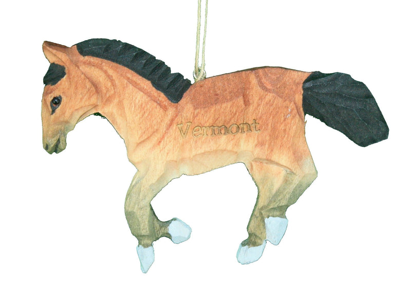 Vermont Horse Wooden Ornament - Shelburne Country Store