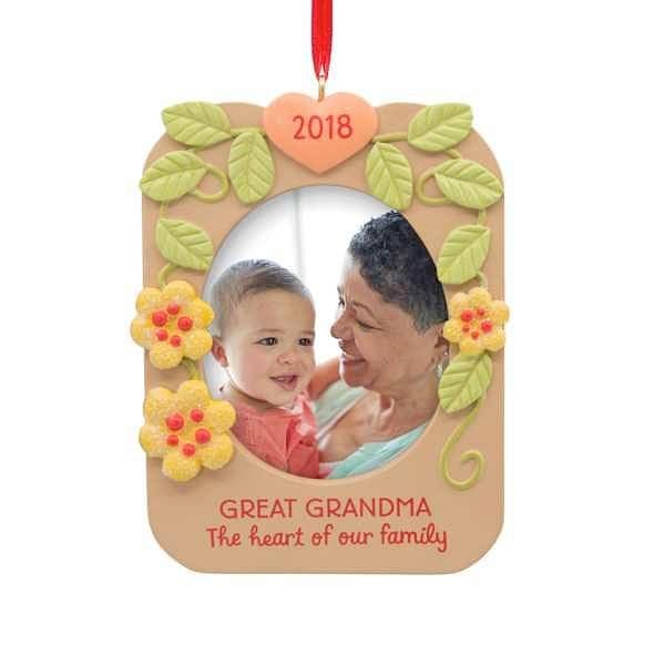 Great Grandma The Heart Of Our Family 2018 Photo Ornament - Shelburne Country Store