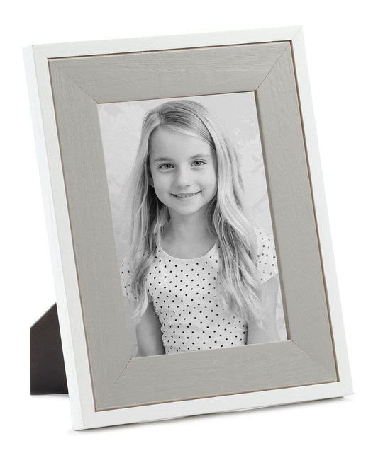 Grey & White Two-Tone Photo Frame - 5x7 - Shelburne Country Store