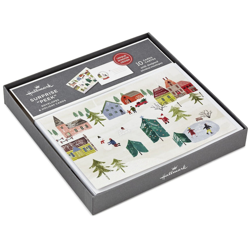 Winter Village Christmas Cards - Box of 10 - Shelburne Country Store