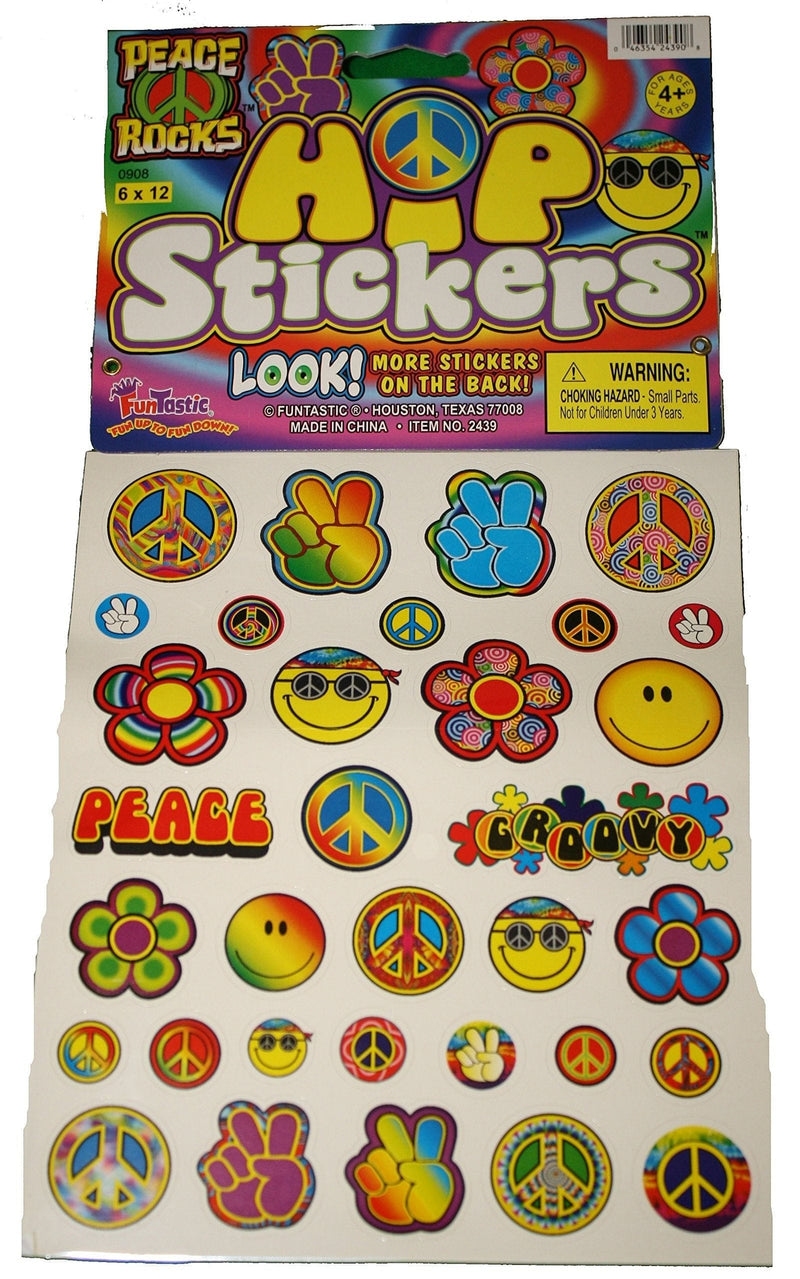 Peace Rocks' Hippy Stickers - Shelburne Country Store
