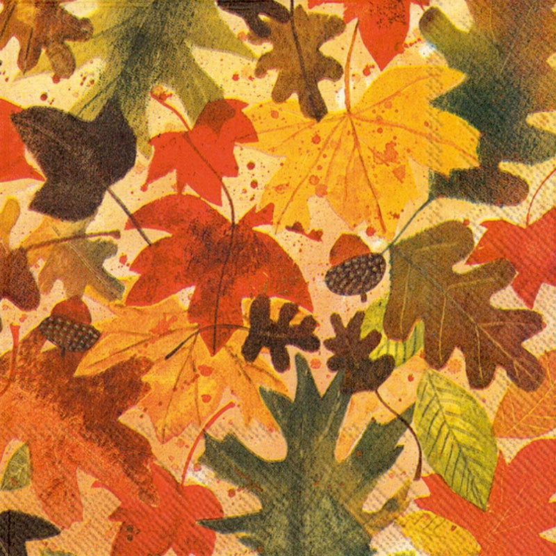 Autumn Leaves Cocktail Napkin - Shelburne Country Store