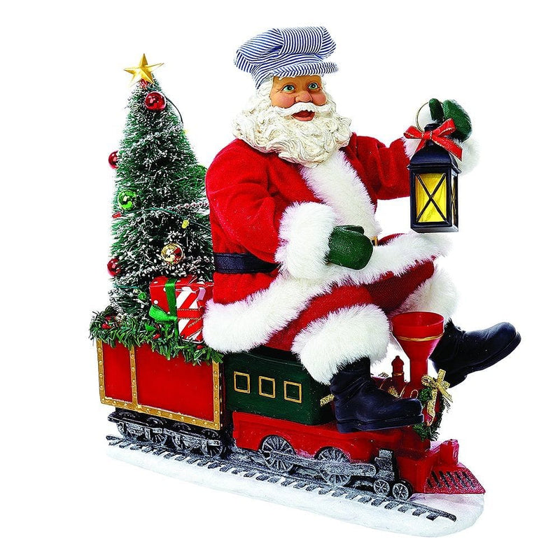 Fabriche' Battery-Operated Santa On Train With Led Tree - Shelburne Country Store