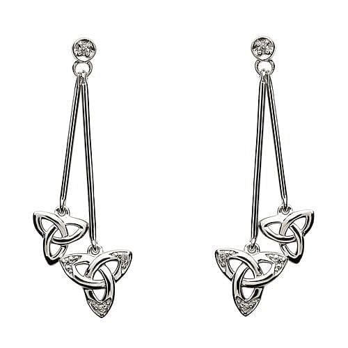 Cubic Zirconia Trinity Dangle Earrings - Shelburne Country Store