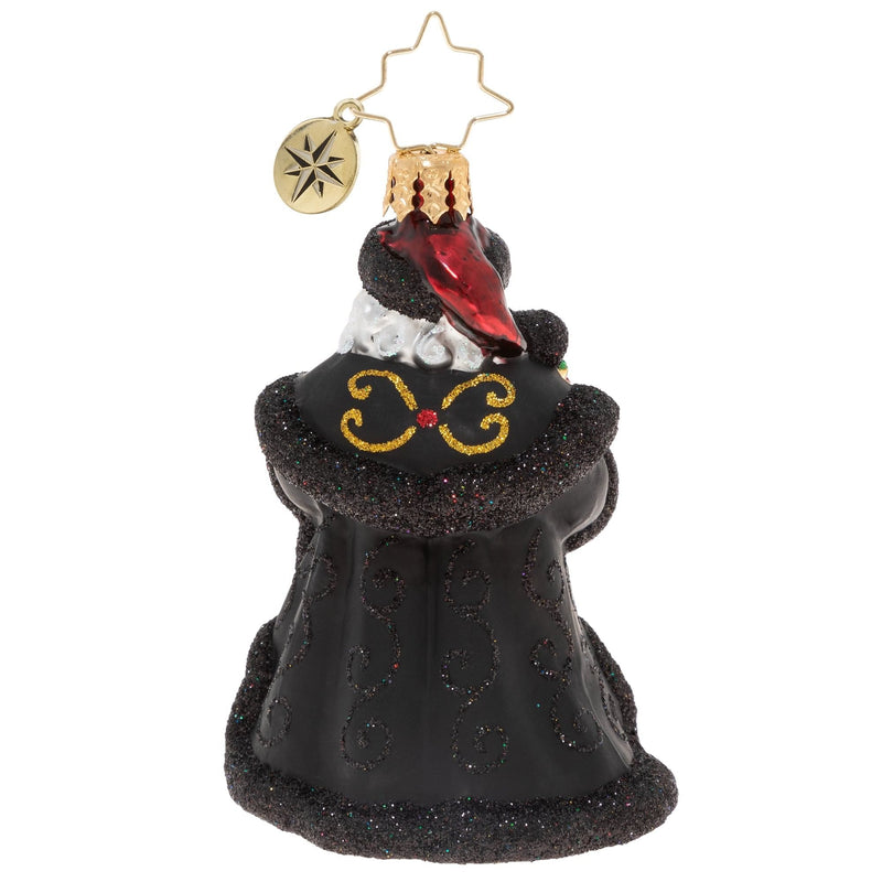 Ebony Clad Mr. Claus - Little Gem Ornament - Shelburne Country Store