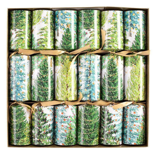 Christmas Trees with Lights Celebration Christmas Crackers - 6 Per Box - Shelburne Country Store