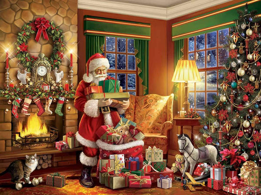 Delivering Gifts - 550 Piece Jigsaw Puzzle - Shelburne Country Store