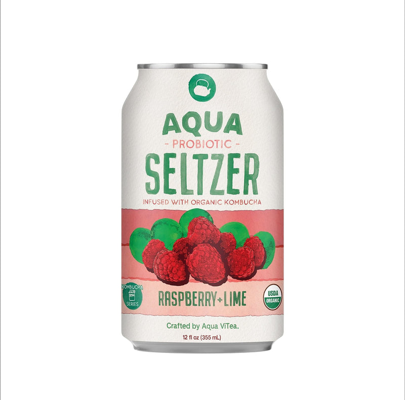 Aqua ViTea Probiotic Seltzer Raspberry And Lime - Shelburne Country Store
