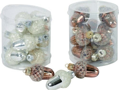 Tii Collections Tub Of Glass Acorn Ornaments - Light - Shelburne Country Store