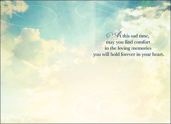 Sympathy Card: With Sympathy At this sad time... - Shelburne Country Store